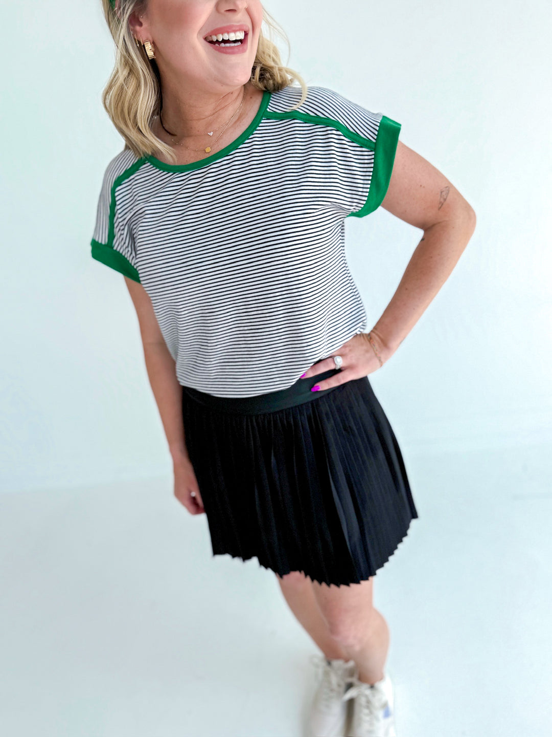 Seriously Striped Short Sleeve Top