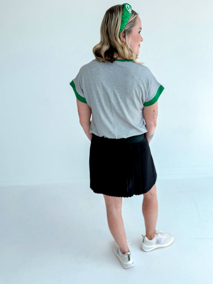 Seriously Striped Short Sleeve Top