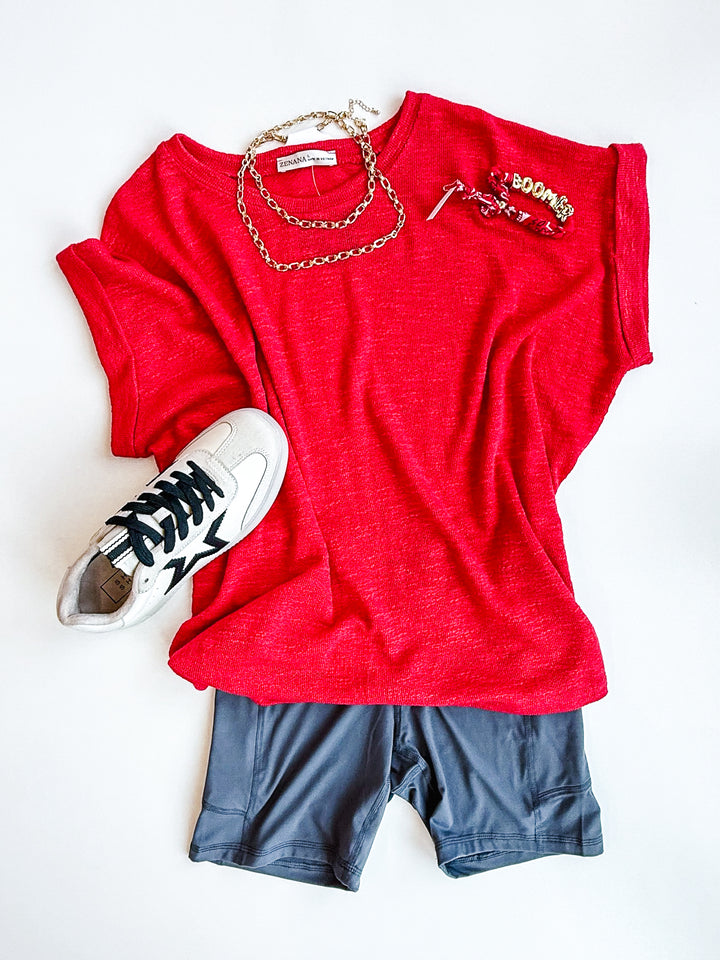 6 Inch Biker Short with Side Pocket