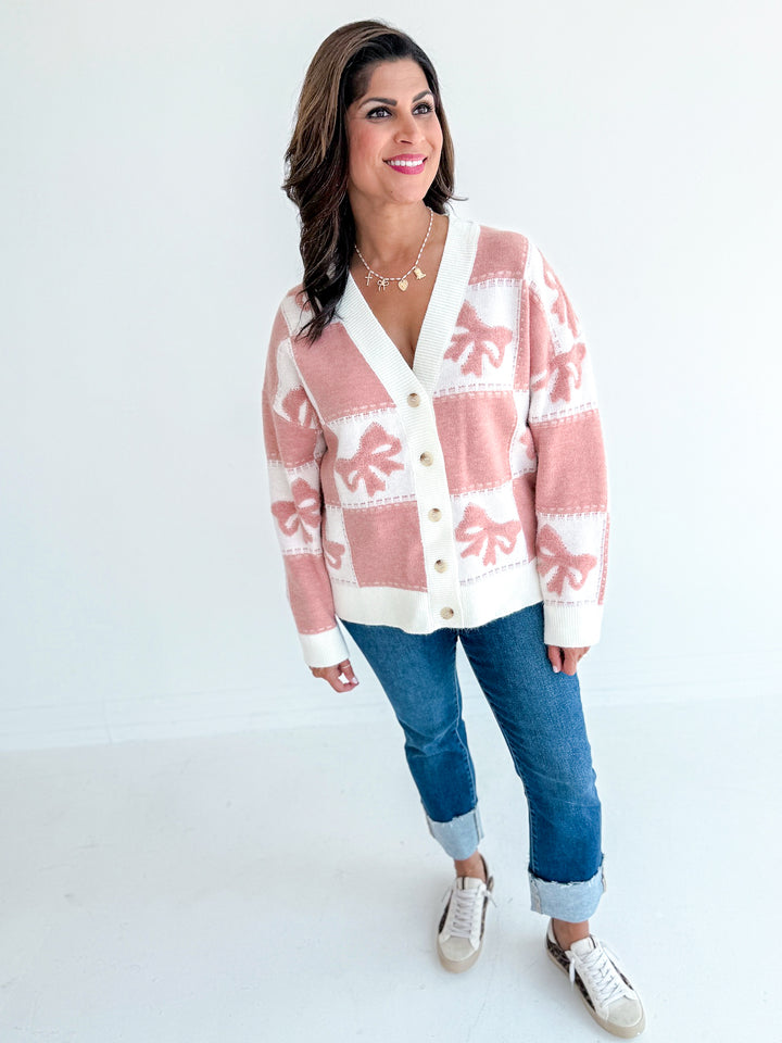 Brittany Bow Soft Cardigan