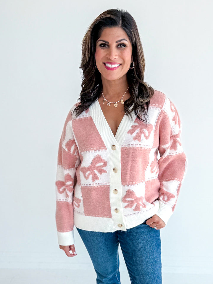 Brittany Bow Soft Cardigan