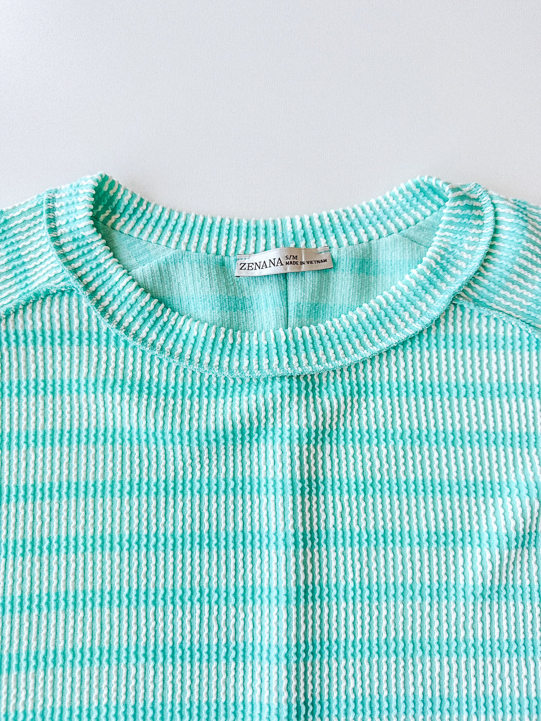 Daily Delight Striped Ribbed Tee
