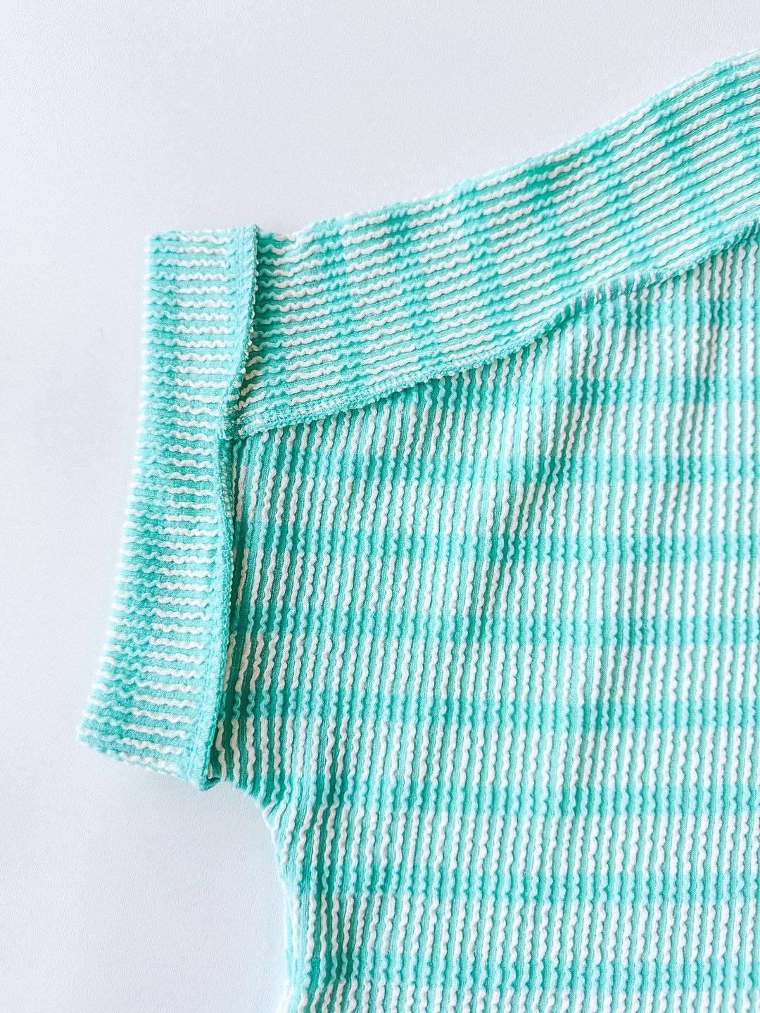 Daily Delight Striped Ribbed Tee