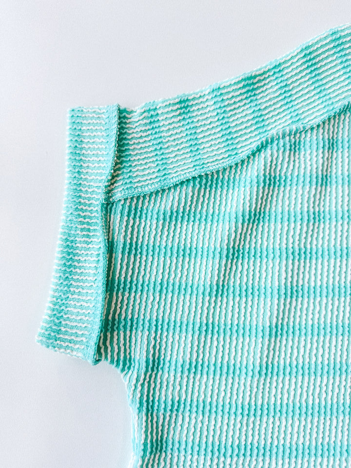 Daily Delight Striped Ribbed Tee