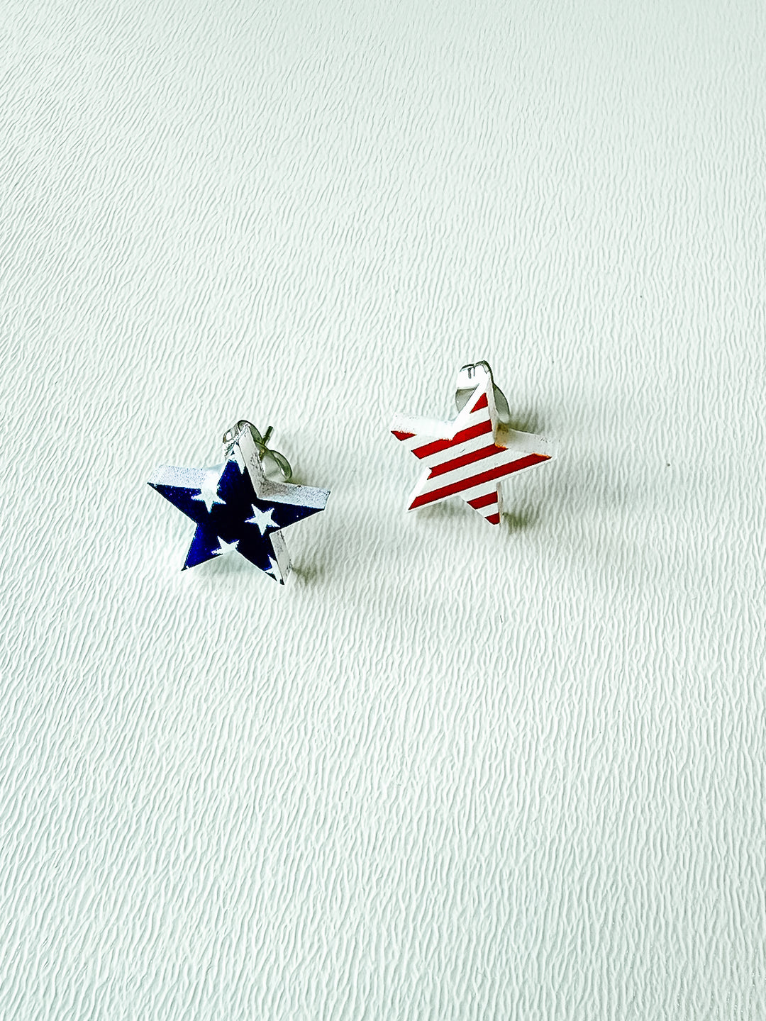 Flag Star Stud Earrings