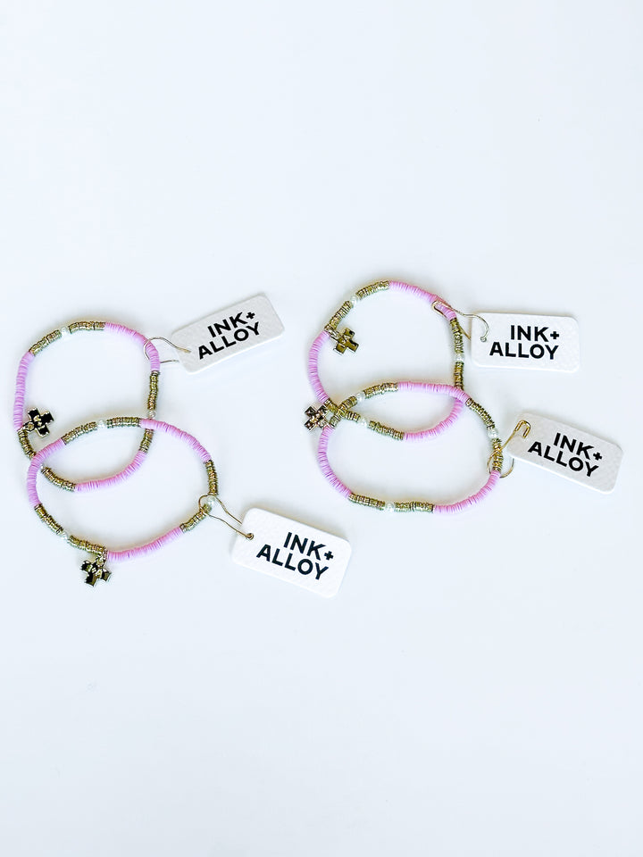 Rory Solid Bracelet with Gold & Pearls