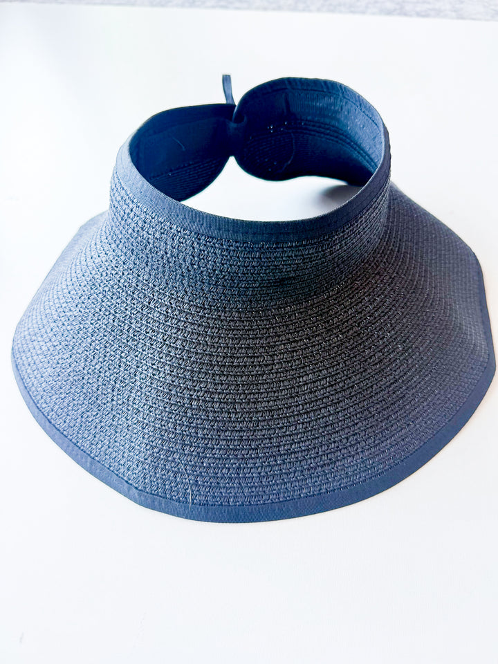 Packable Wide Brim Ponytail Hat