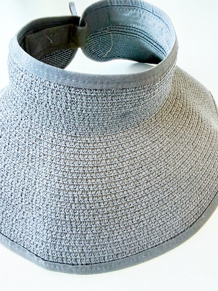 Packable Wide Brim Ponytail Hat