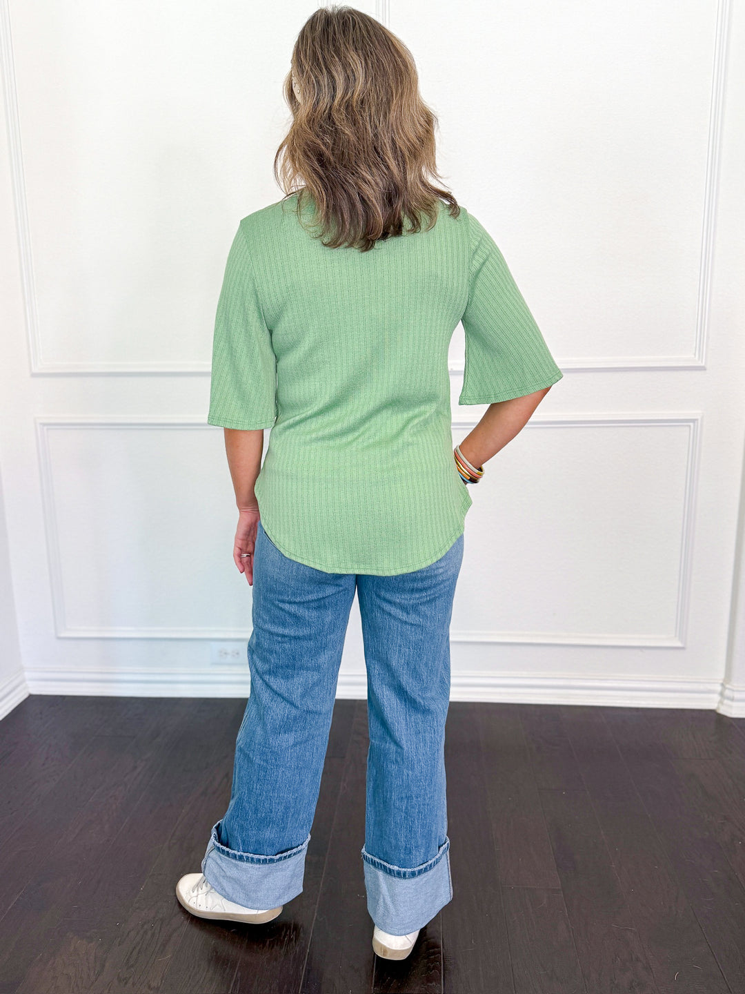 Buttoned Ease Top