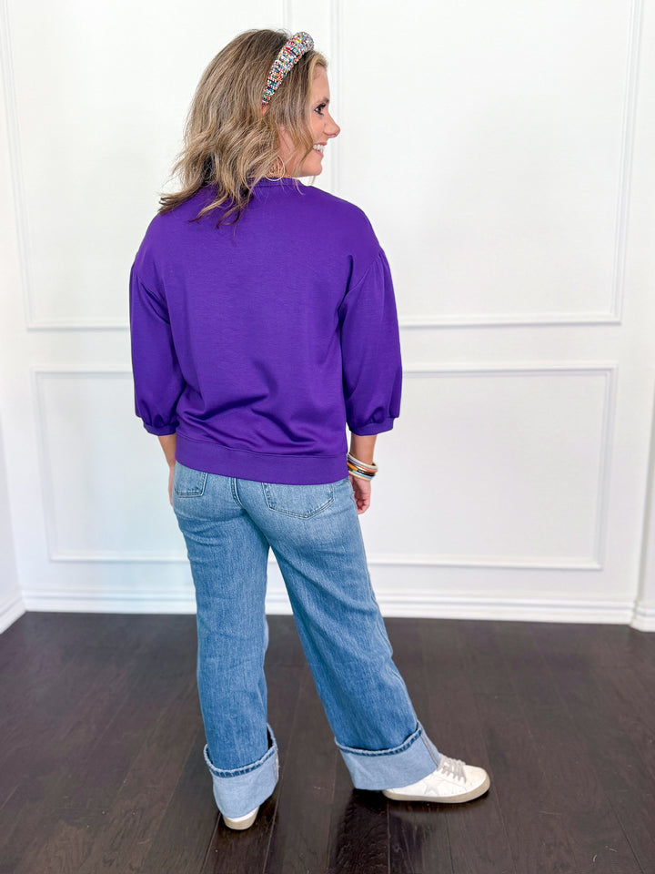 Elbow Kiss Crop Sweater
