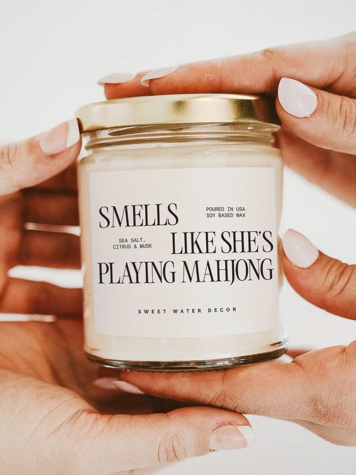 Smells Like She's Playing Mahjong Candle