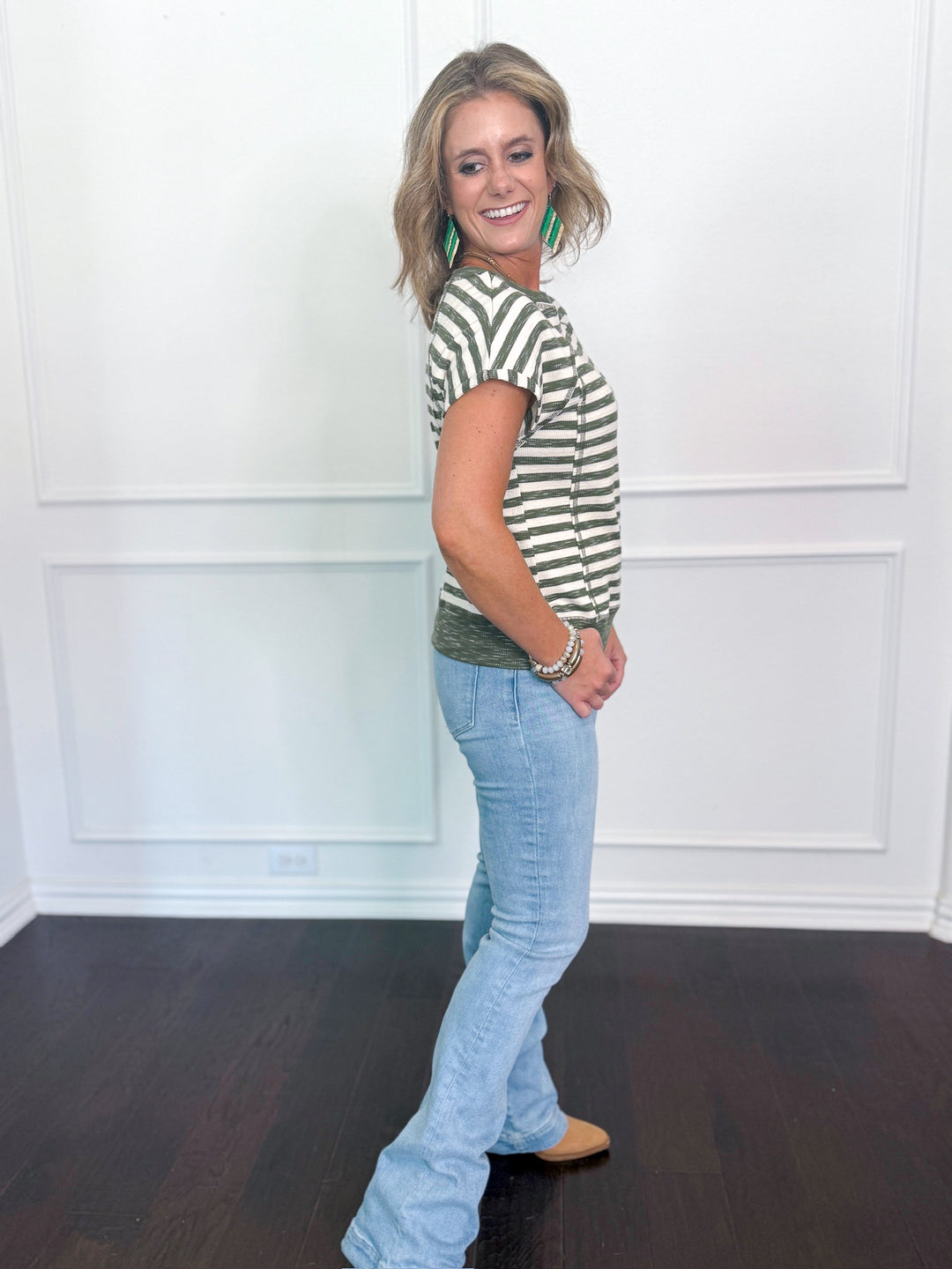 Stacy Stripe Knit Top