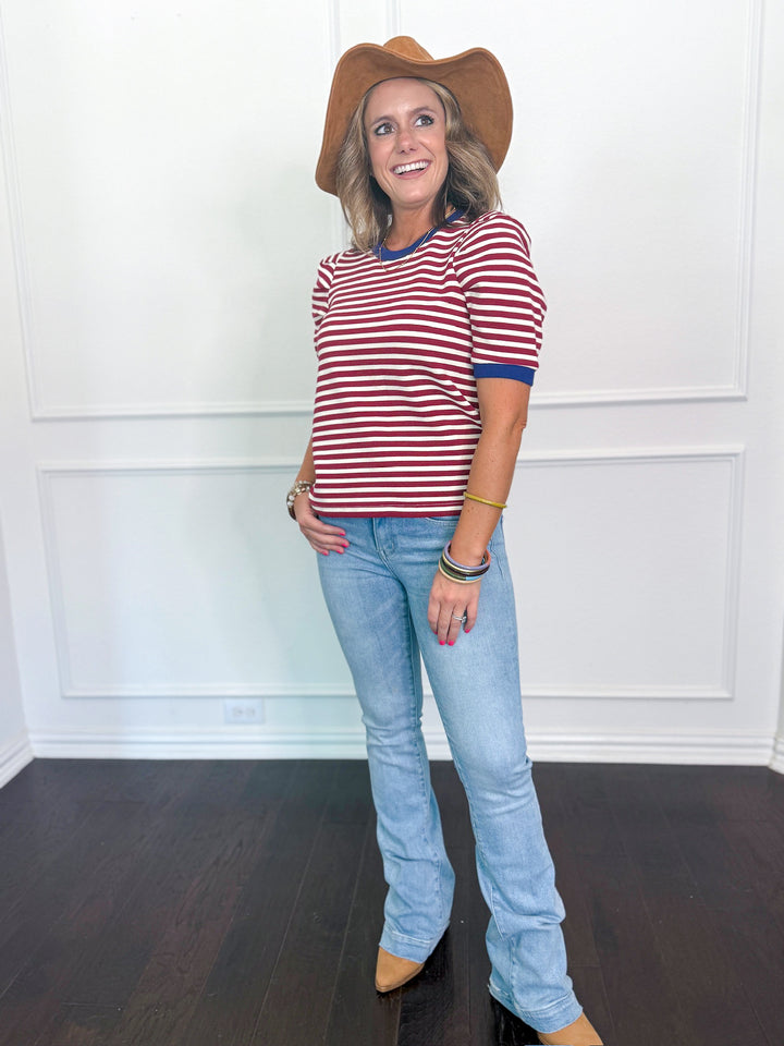 Playfully Bold Stripe Tee