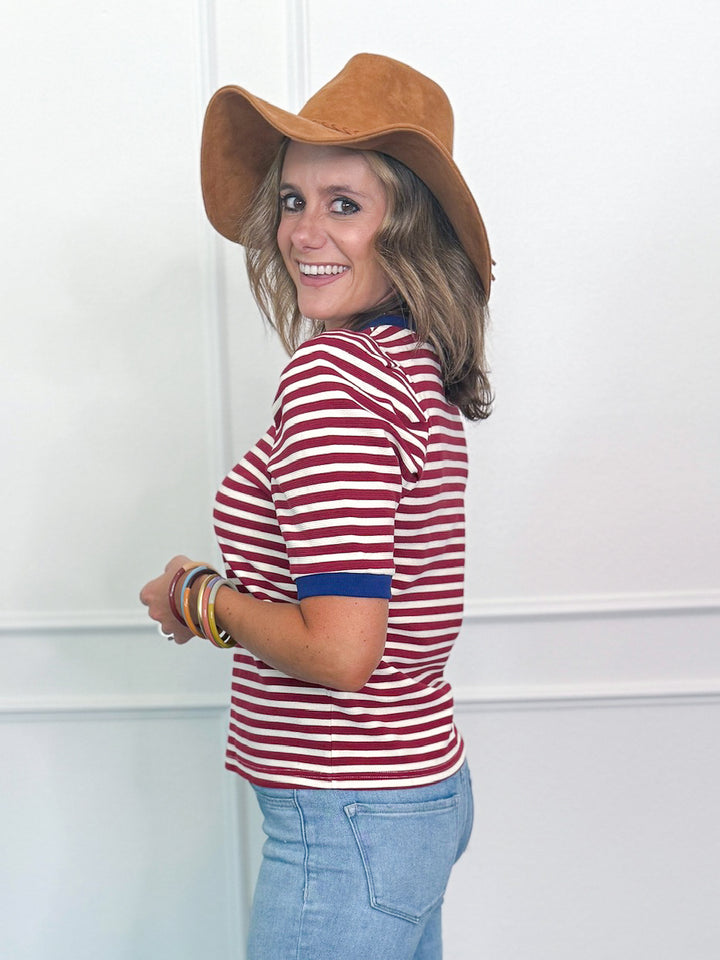 Playfully Bold Stripe Tee