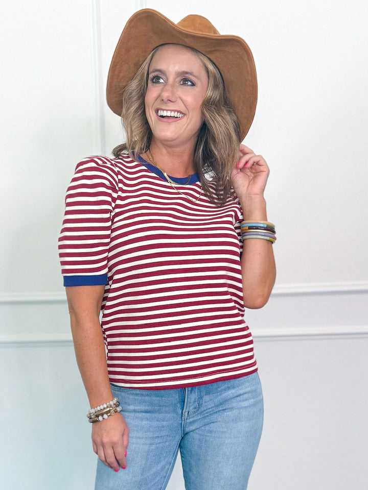 Playfully Bold Stripe Tee