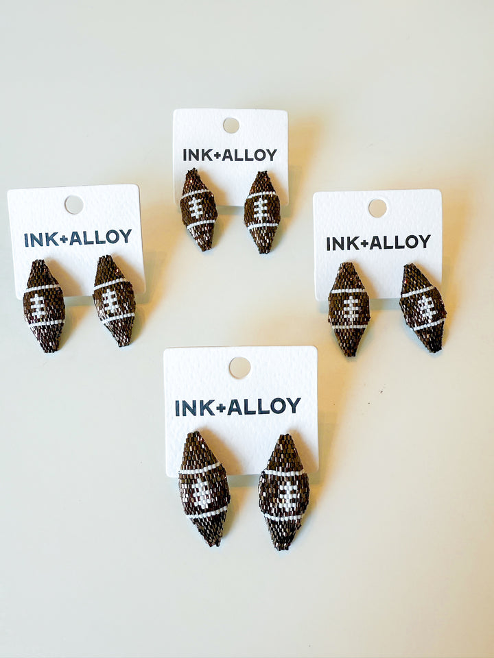 Gameday Luxe Football Earring