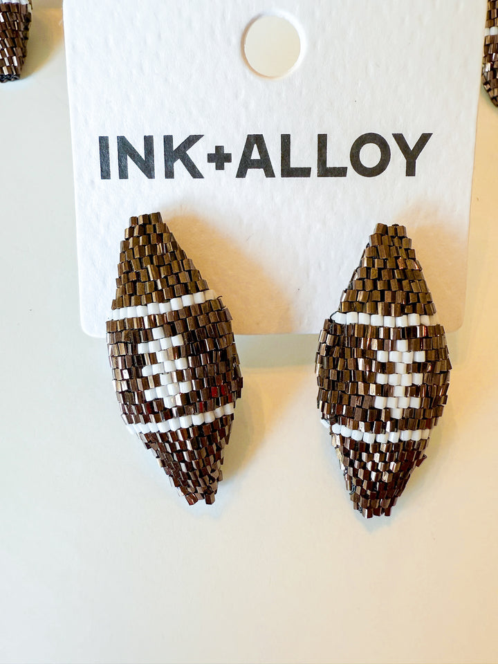 Gameday Luxe Football Earring