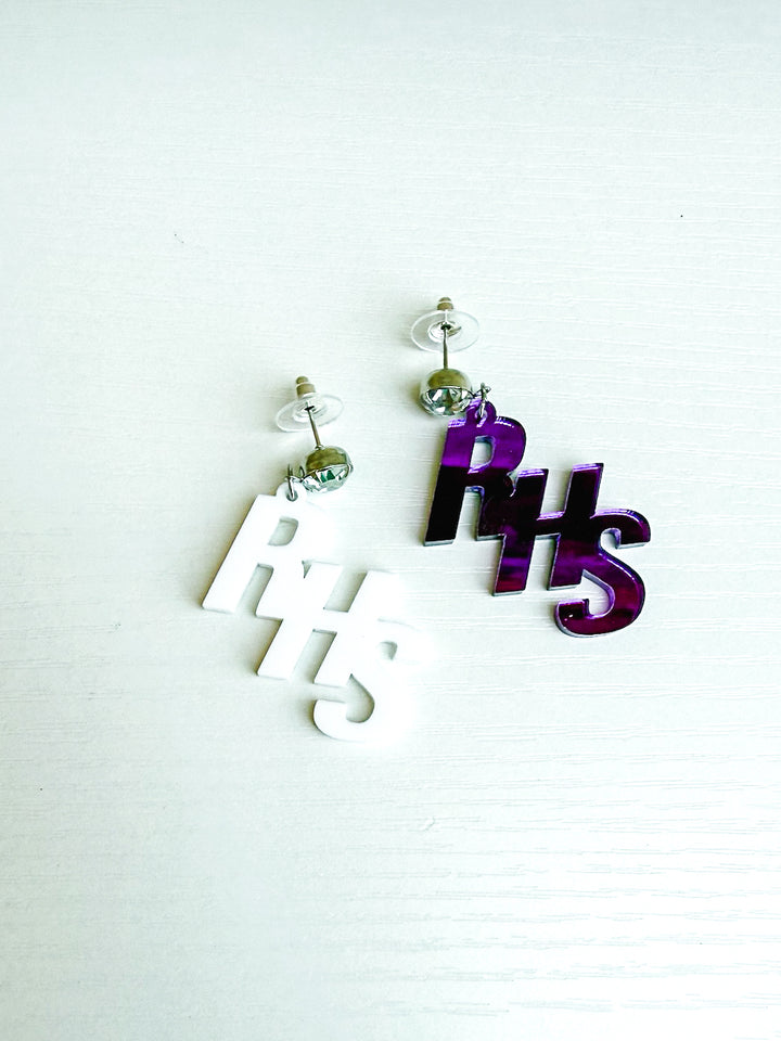 Richland HS Earrings with Rhinestone