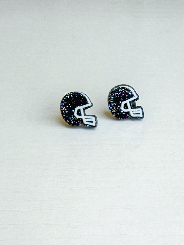 Acrylic Glitter Helmet Studs