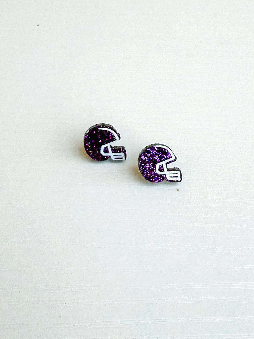 Acrylic Glitter Helmet Studs
