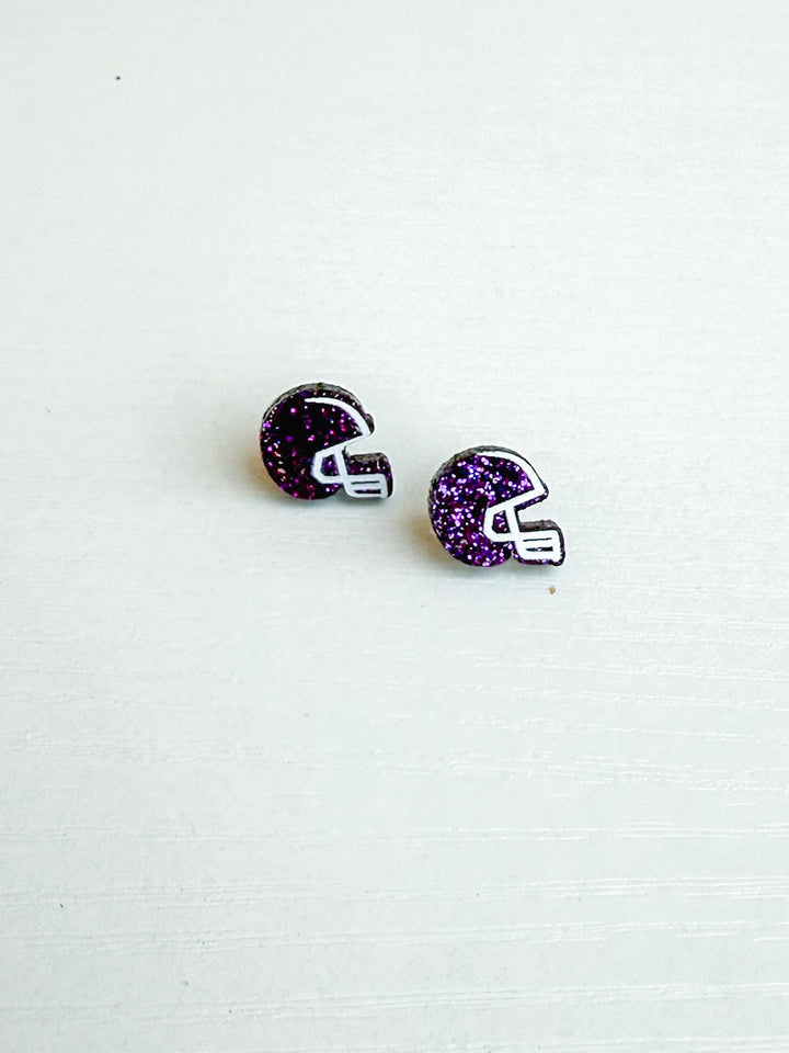 Acrylic Glitter Helmet Studs