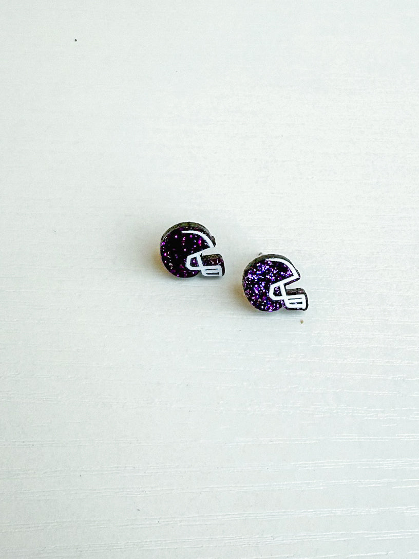 Acrylic Glitter Helmet Studs