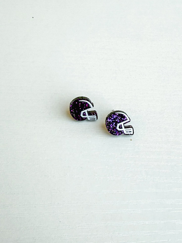 Acrylic Glitter Helmet Studs