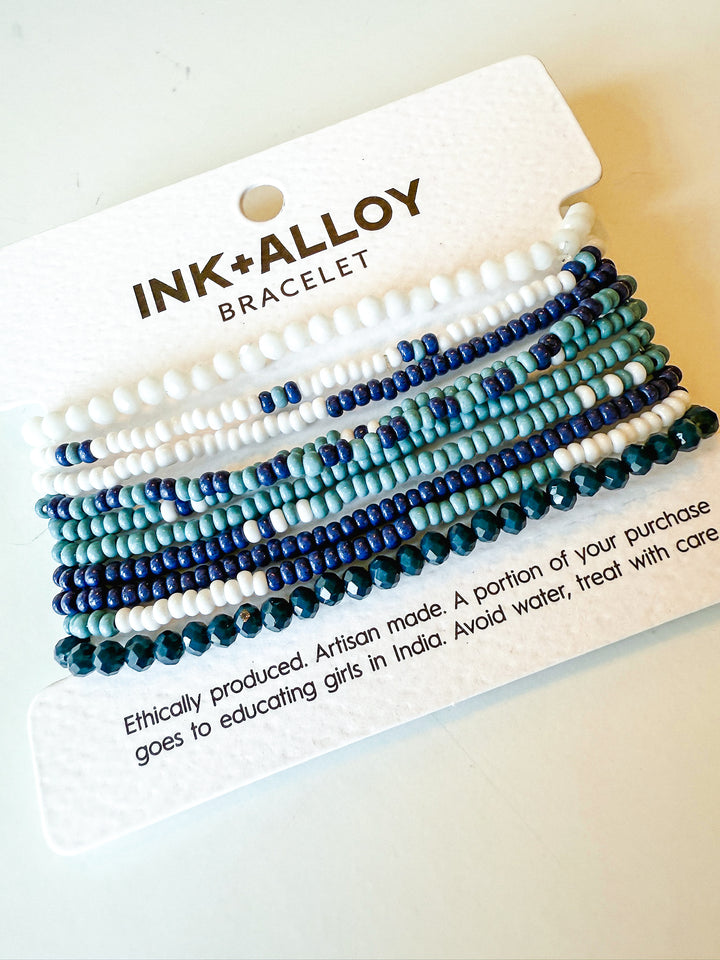 Megan 10 Strand Stretch Bracelet