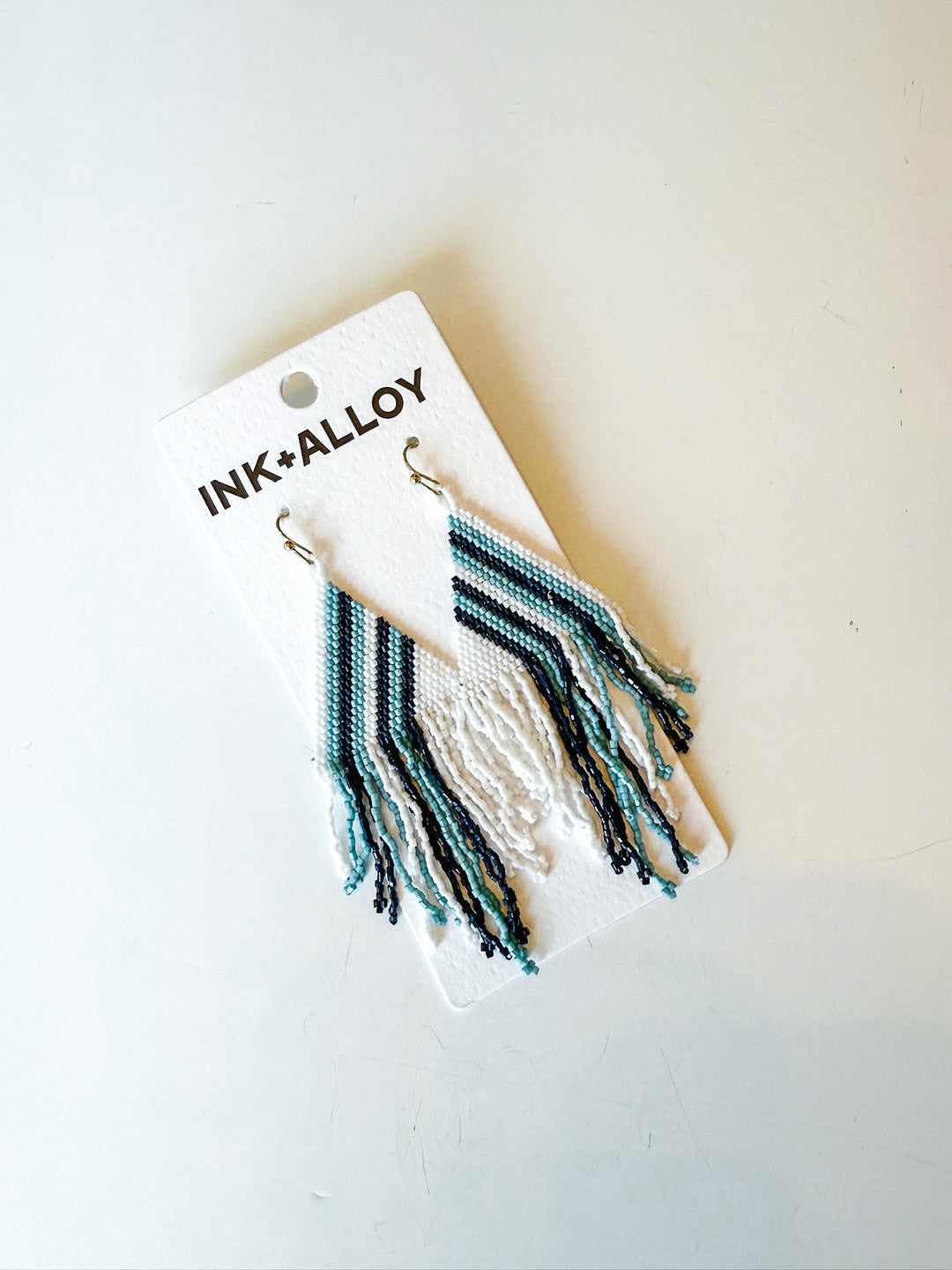 Haley Stripe Haley Earring with Fringe - Ink + Alloy