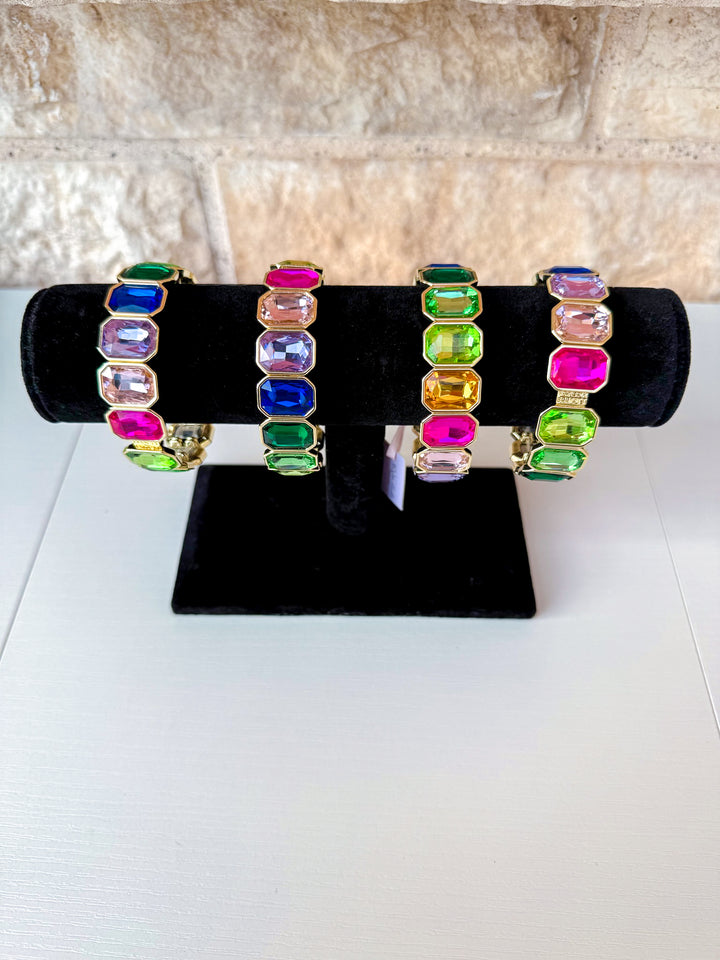 Multicolor Stone Stretch Bracelet