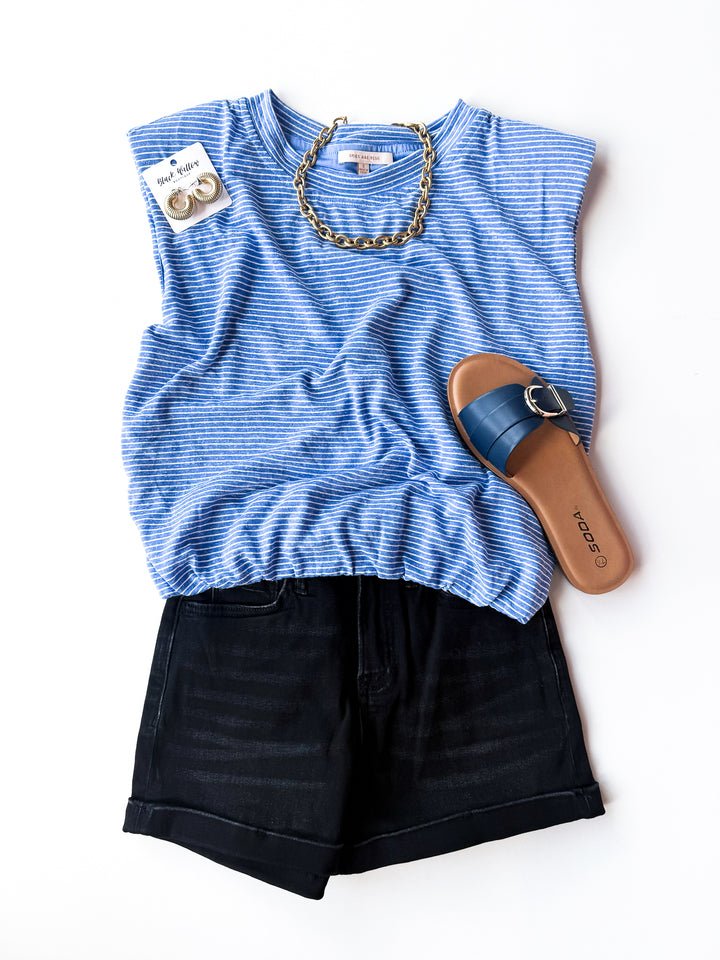 Stripe Theory Sleeveless Shirt