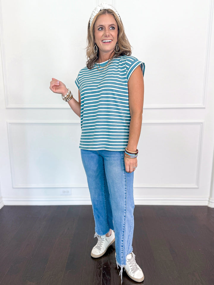 Caught in Comfort Cap Sleeve Tee