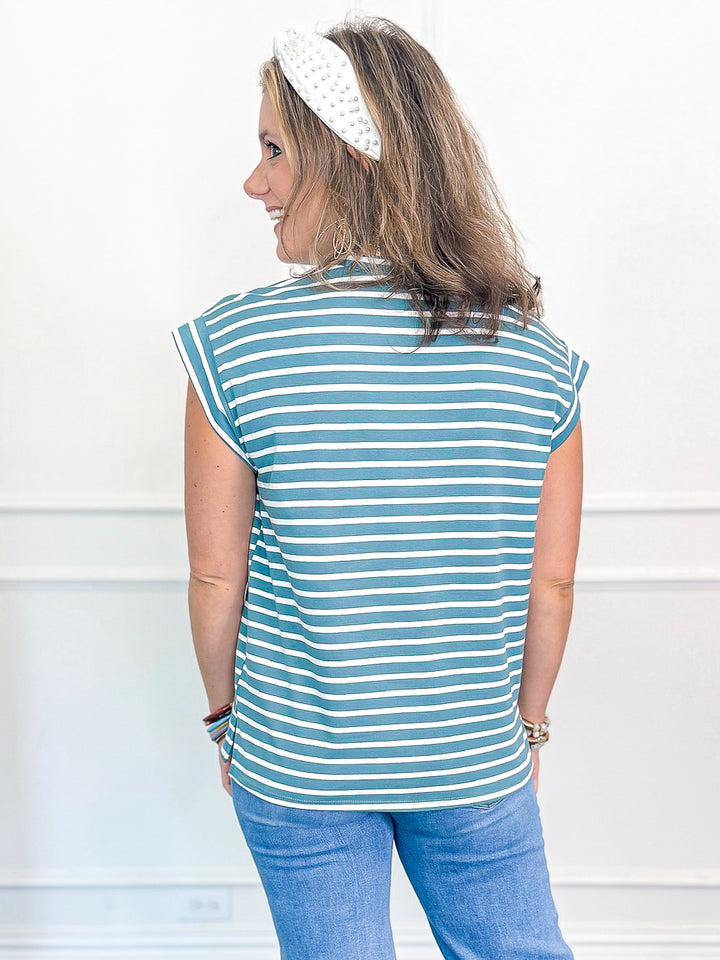 Caught in Comfort Cap Sleeve Tee
