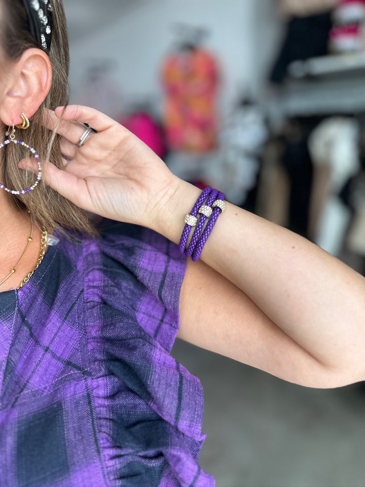 FINAL SALE Gameday Jenny Braided Bracelet