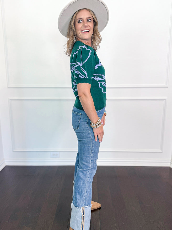 Betty in Bloom Crop Sweater