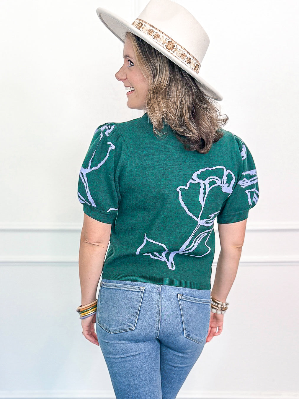 Betty in Bloom Crop Sweater