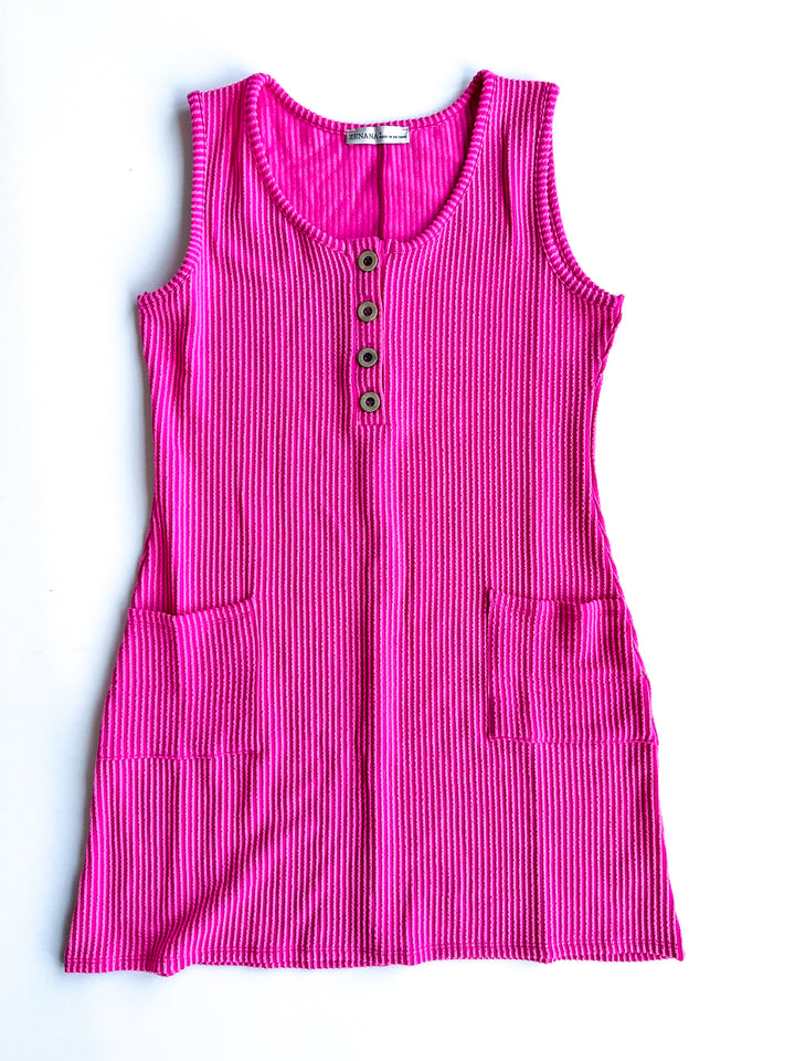 Summer Essential Ribbed Tank Dress