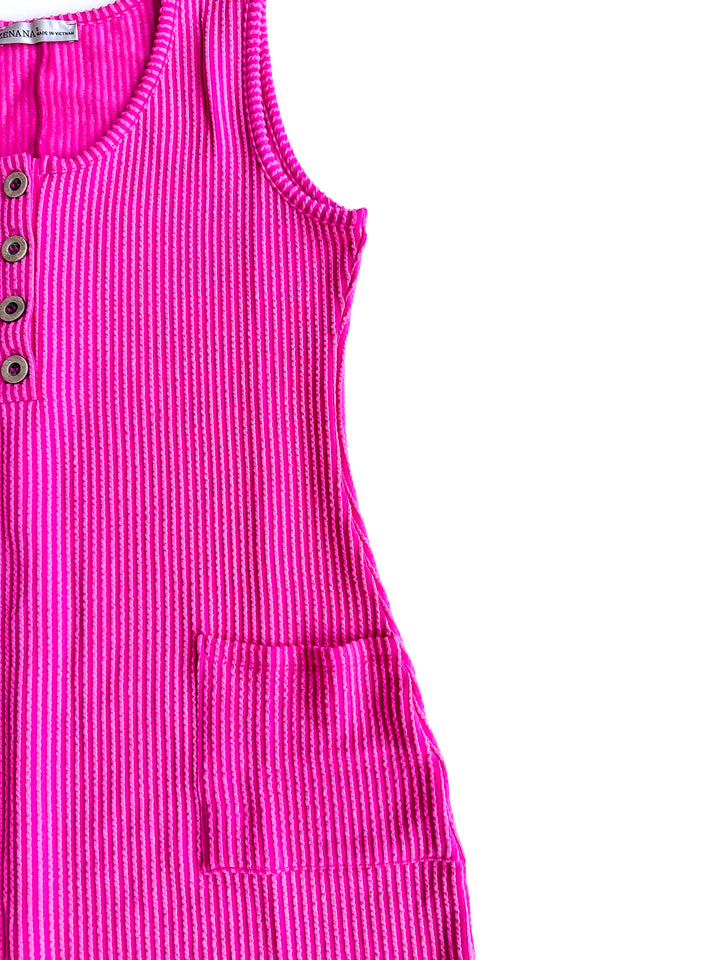 Summer Essential Ribbed Tank Dress