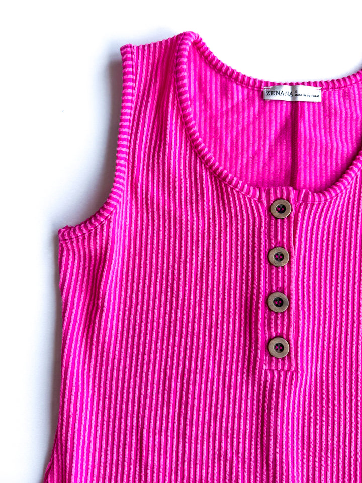 Summer Essential Ribbed Tank Dress