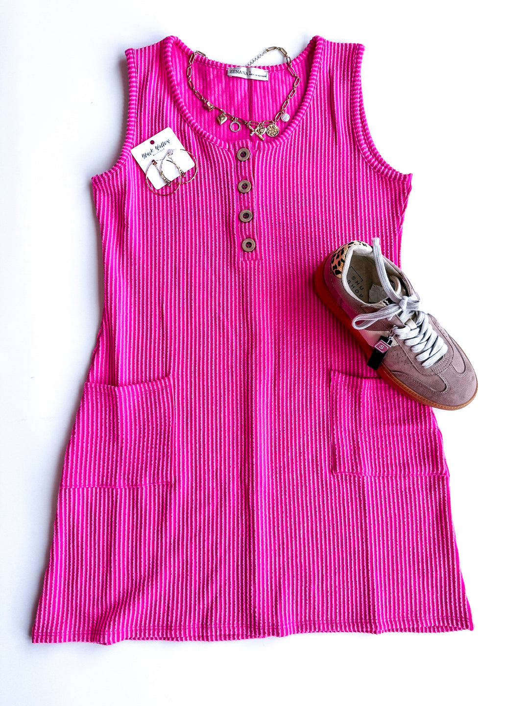 Summer Essential Ribbed Tank Dress
