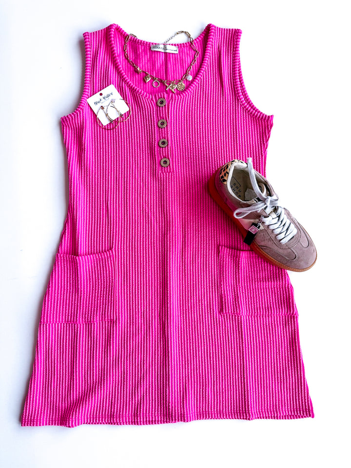 Summer Essential Ribbed Tank Dress