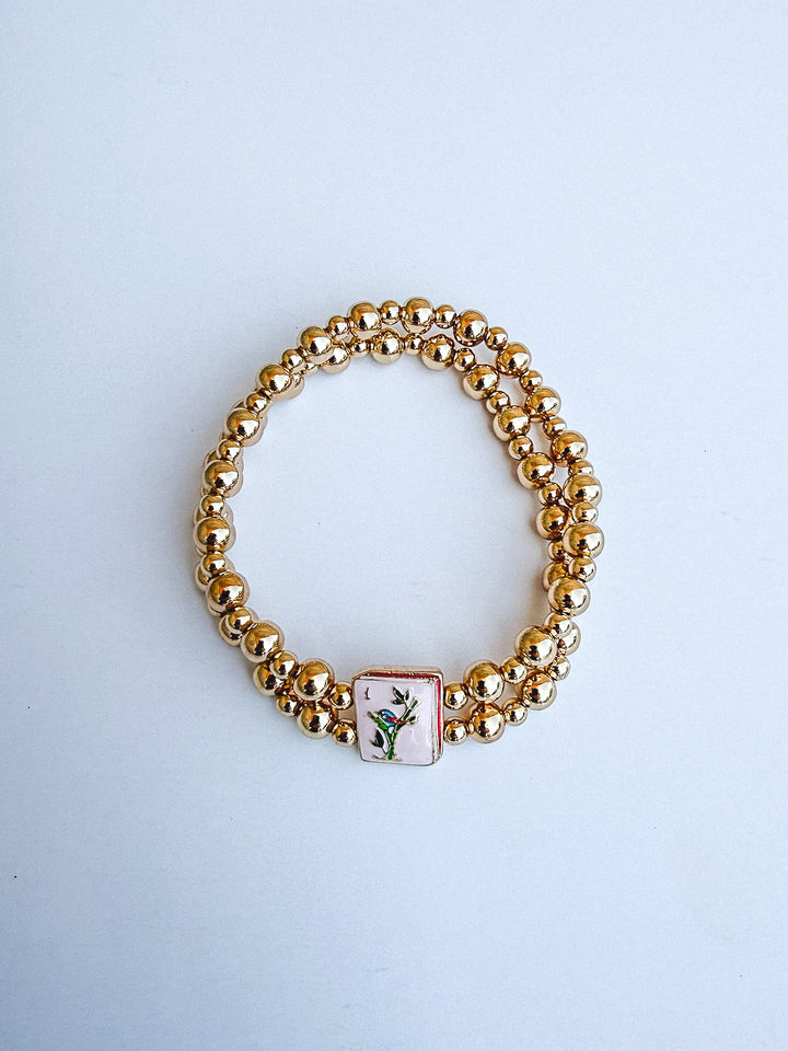 Mahjong 2-Row Bracelet