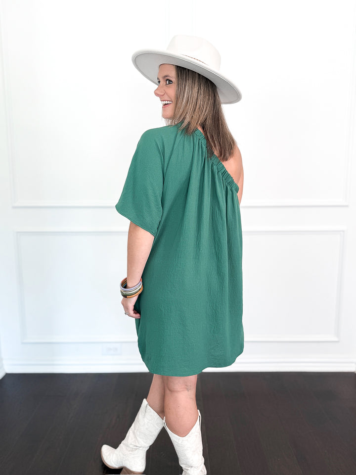 FINAL SALE Hunter Oriana One Shoulder Dress