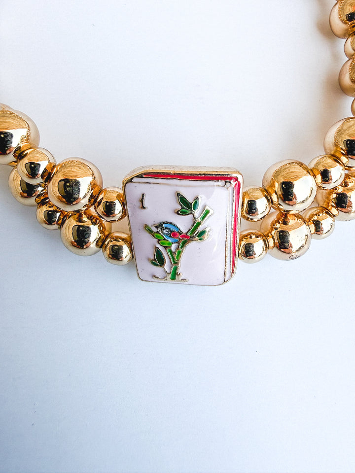 Mahjong 2-Row Bracelet