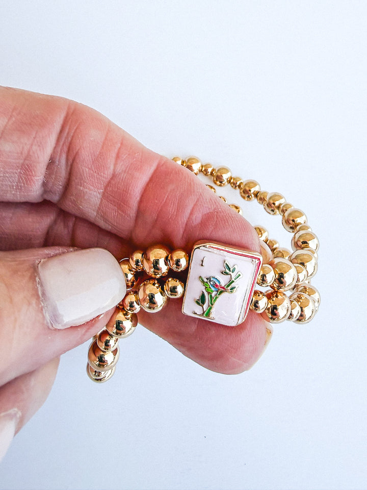 Mahjong 2-Row Bracelet