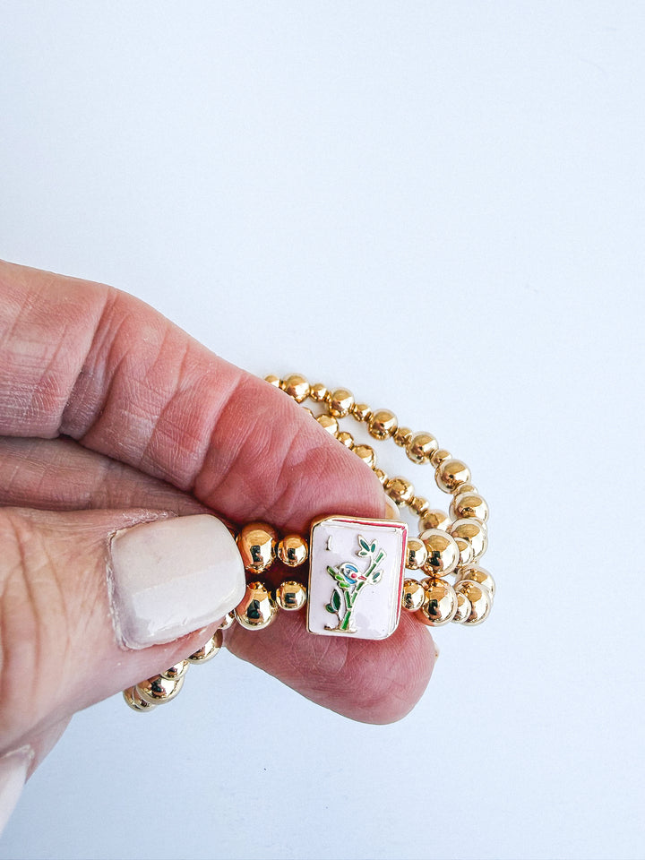Mahjong 2-Row Bracelet