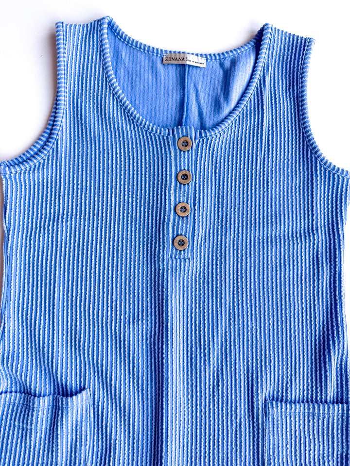 Summer Essential Ribbed Tank Dress