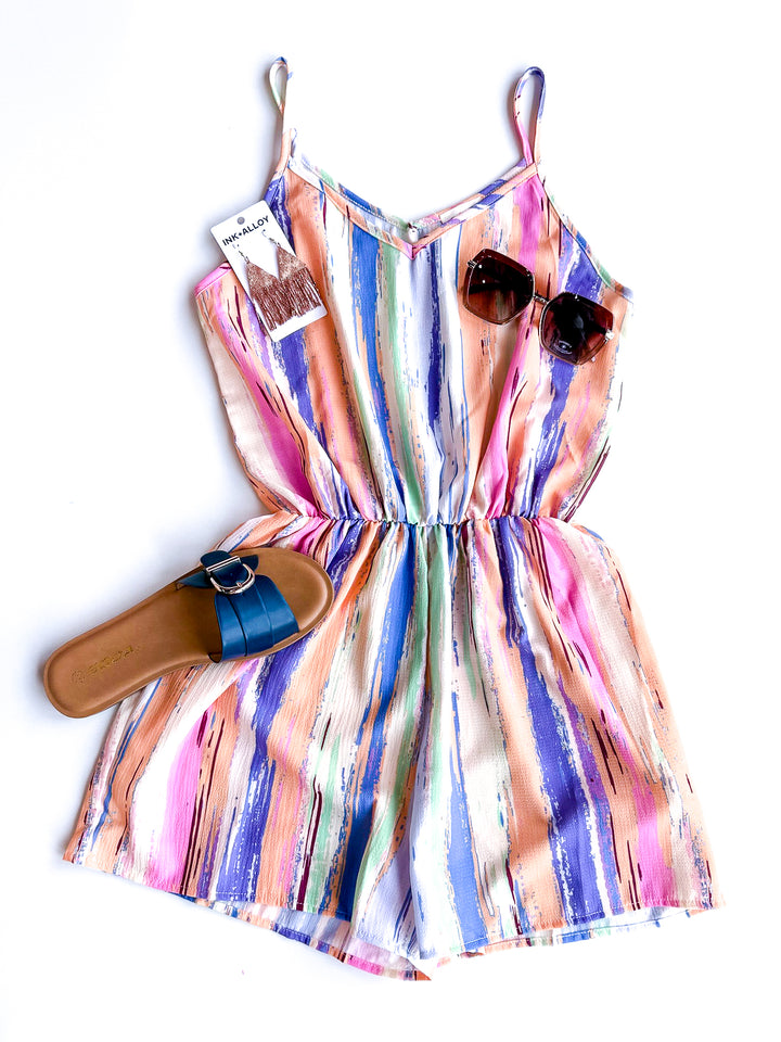 Painted Sunset Romper