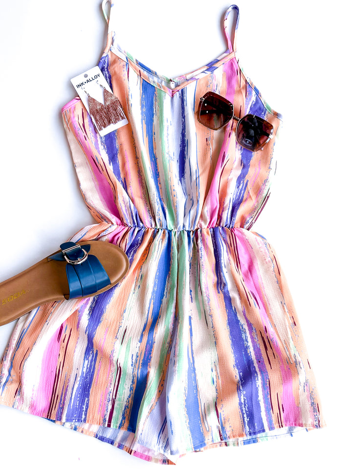 Painted Sunset Romper