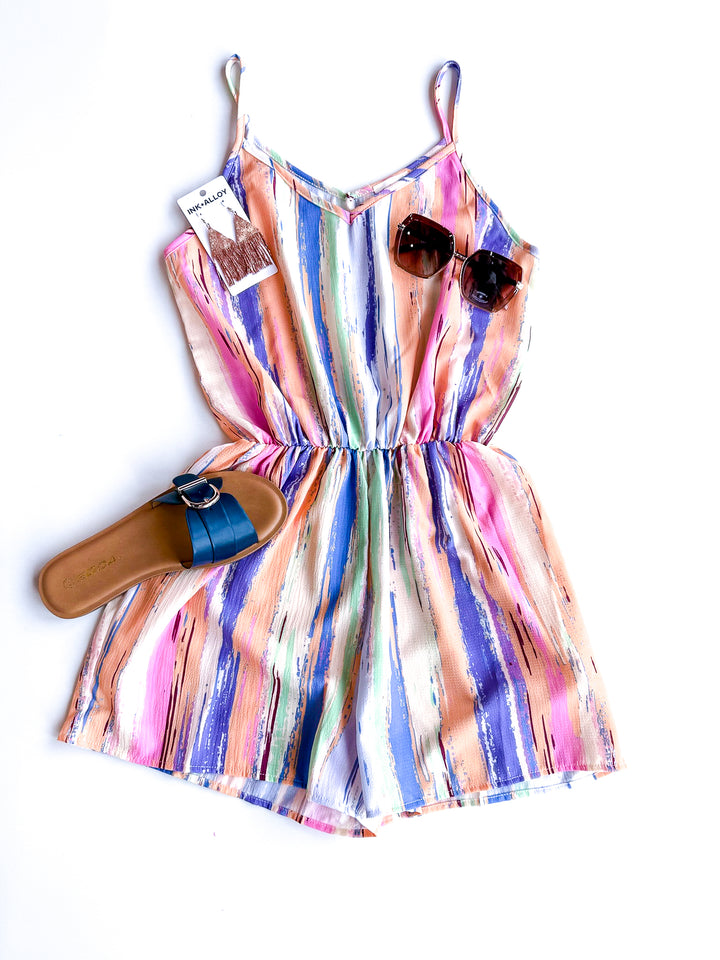 Painted Sunset Romper